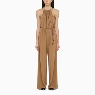 Max Mara | Clay-coloured Viscose Jumpsuit In Brown