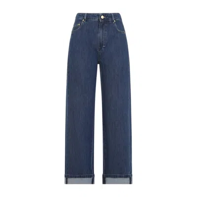Max Mara Clear Medium Blue Wide-leg Eles Jeans