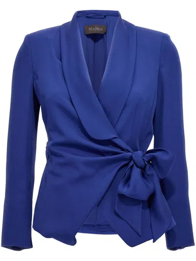Max Mara Jacke Klenia Aus Seide In Blue