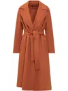 Max Mara Cles Coat In 橘色