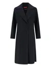 Max Mara Cles Coat In Blue
