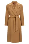 Max Mara Cles Coat In Brown