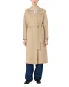 Max Mara Cles Coat In Nude