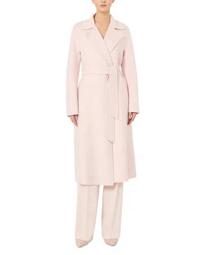 Max Mara Cles Coat In Pink
