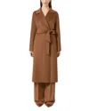 Max Mara Cles Robe Coat In Brown