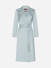 MAX MARA CLES WOOL, CASHMERE AND SILK COAT