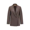 Max Mara Cloruro Blazer In Brown