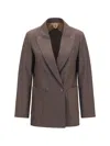 Max Mara Cloruro Blazer In Brown
