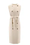 Max Mara Women Sleeveless Wool And Cashmere Coat In Pink
