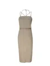 Max Mara Adorno1234 Cotton Twill Midi Dress In Green