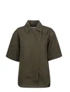 Max Mara Button Detailed Short In Green