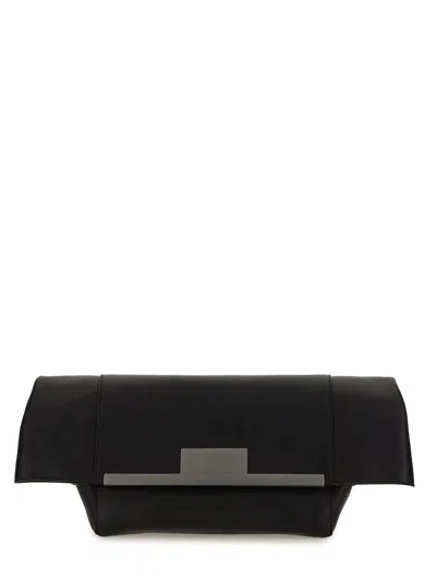 Max Mara Clutch Clasp Medium In Black