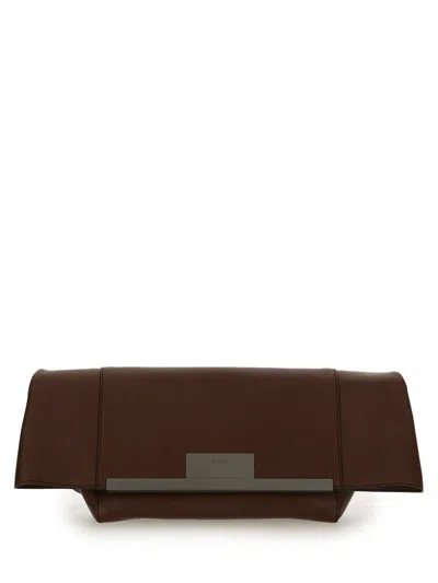 Max Mara Clutch Clasp Medium In Brown