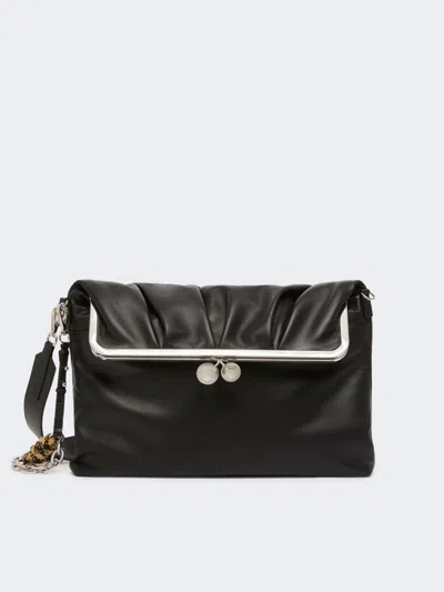 Max Mara Clutch-style Sheepskin Pasticcino Bag In Black