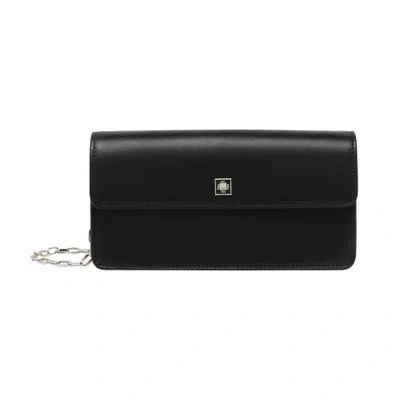 Max Mara Clutchy Bag With Chain In Black