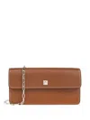 Max Mara Clutchy Grained Leather Clutch In Brown