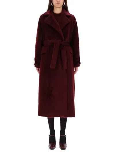 Max Mara Coat "albata" In Red