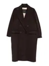 Max Mara Oversized Coat In Cashmere, Alpaca And Wool In Brown