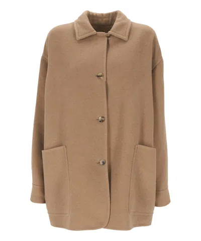 Max Mara Coat In Beige