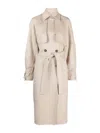 Max Mara Falcone Double-breasted Cashmere Coat In Beige