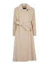Max Mara Coat In Beige