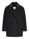 Max Mara Rebus Coat In Black