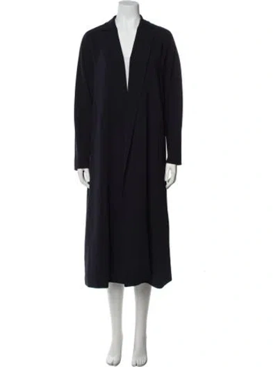 Pre-owned Max Mara Coat In Blue