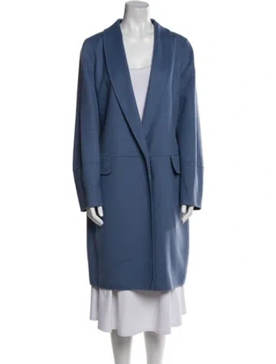 Pre-owned Max Mara Coat In Blue