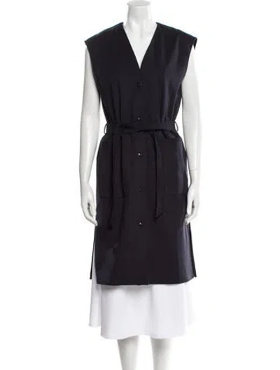 Pre-owned Max Mara Coat In Blue