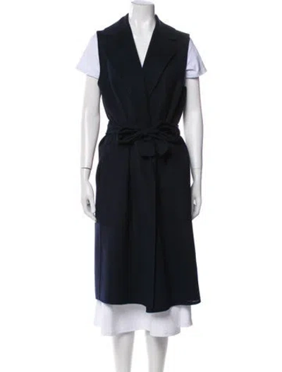 Pre-owned Max Mara Coat In Blue