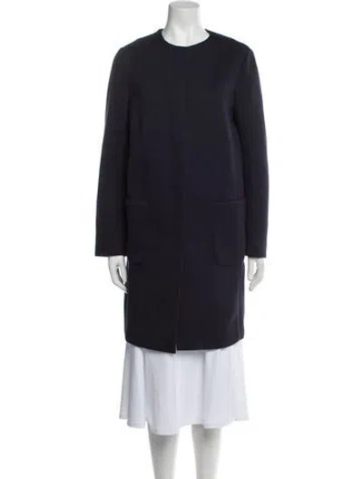 Pre-owned Max Mara Coat In Blue