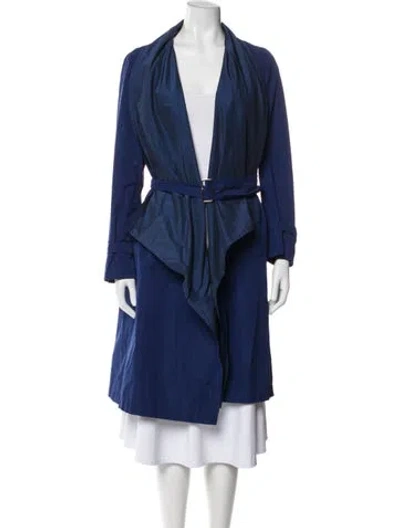 Pre-owned Max Mara Coat In Blue