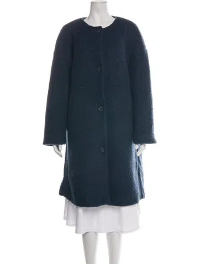 Pre-owned Max Mara Coat In Blue