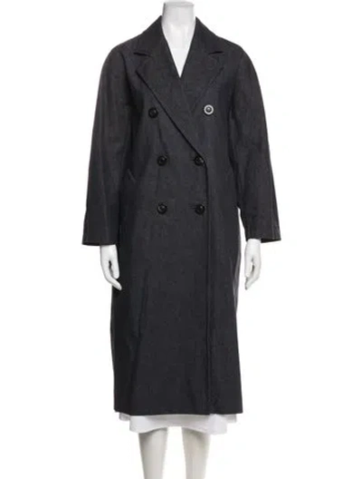 Pre-owned Max Mara Coat In Blue