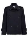 Max Mara Laveno Double-breasted Wool And Cashmere-blend Felt Coat In Blue