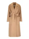Max Mara Ludmilla Cashmere-felt Coat In Brown