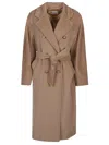 Max Mara Madame Wool And Cashmere Coat In Brown