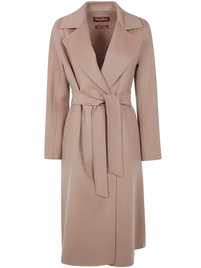 Max Mara Coat Classic "mst Cles" In Brown