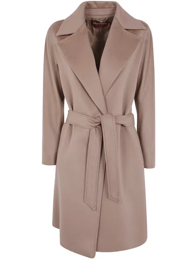 Max Mara Coat Classic Wool "mst Ravenna" In Brown