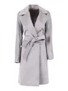 Max Mara Studio Coat In Gray