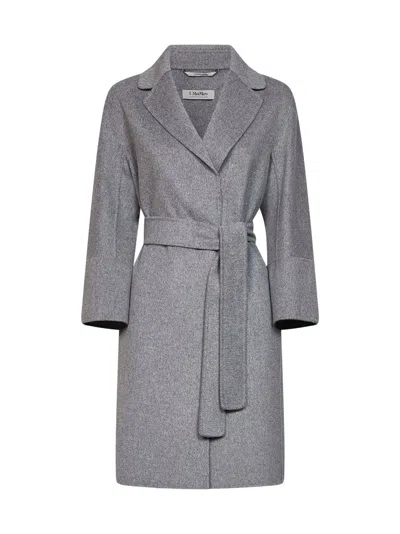 Max Mara Coat In Gray