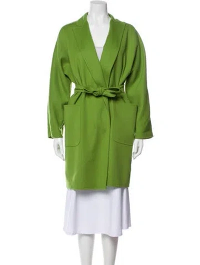 Pre-owned Max Mara Coat In Green