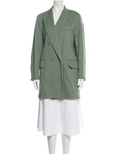 Pre-owned Max Mara Coat In Green