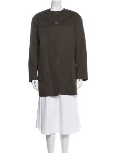 Pre-owned Max Mara Coat In Green
