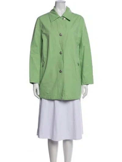 Pre-owned Max Mara Coat In Green