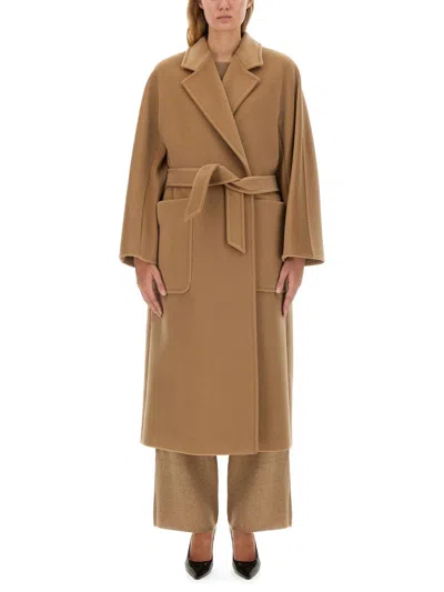 Max Mara Coat Locri In Beige