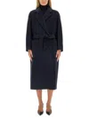 Max Mara Women Coat "locri" In Blue