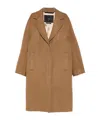 Max Mara Coats Brown In Brown