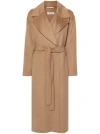Max Mara Strap-up Coat In Beige