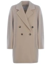 Max Mara Double-breasted Coat In Luxurious Wool-cashmere Blend